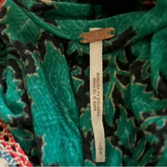 Free People Bohemian Green and Pink Dress - Picture 6 of 7